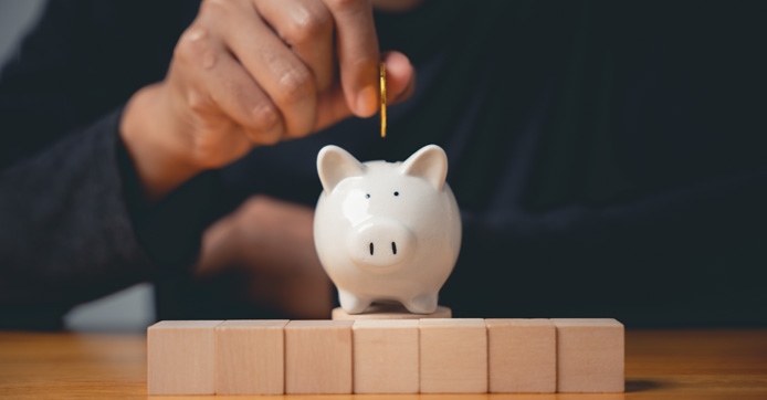 Image showing closeup of a man hand pose making a gesture as a sign of saving money
